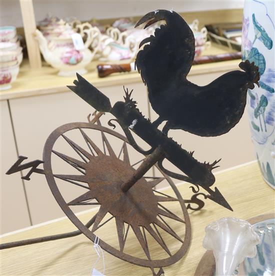 A late Victorian iron weather vane